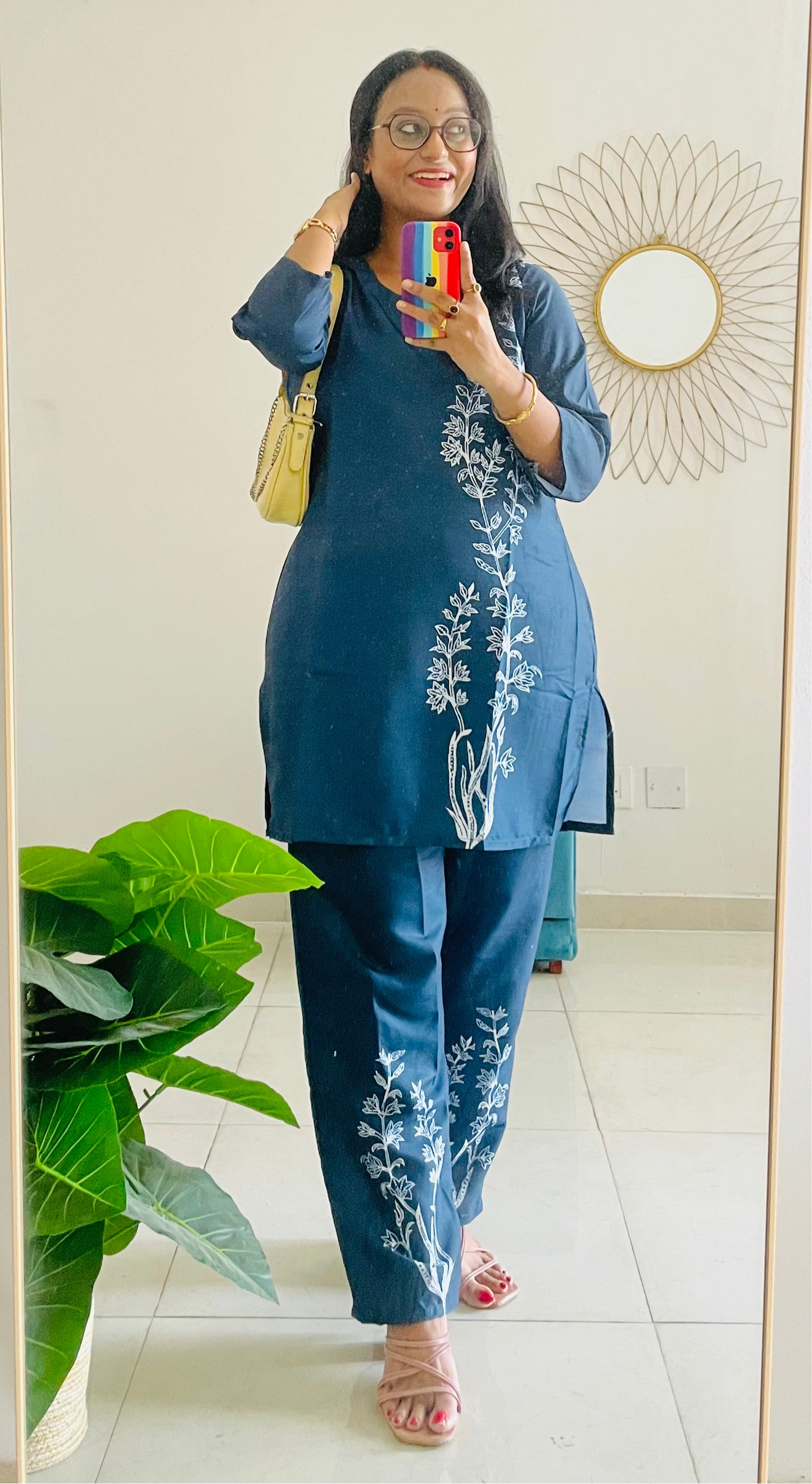 T036-MIDNIGHT LOOM PAINTED COTTON CO-ORD