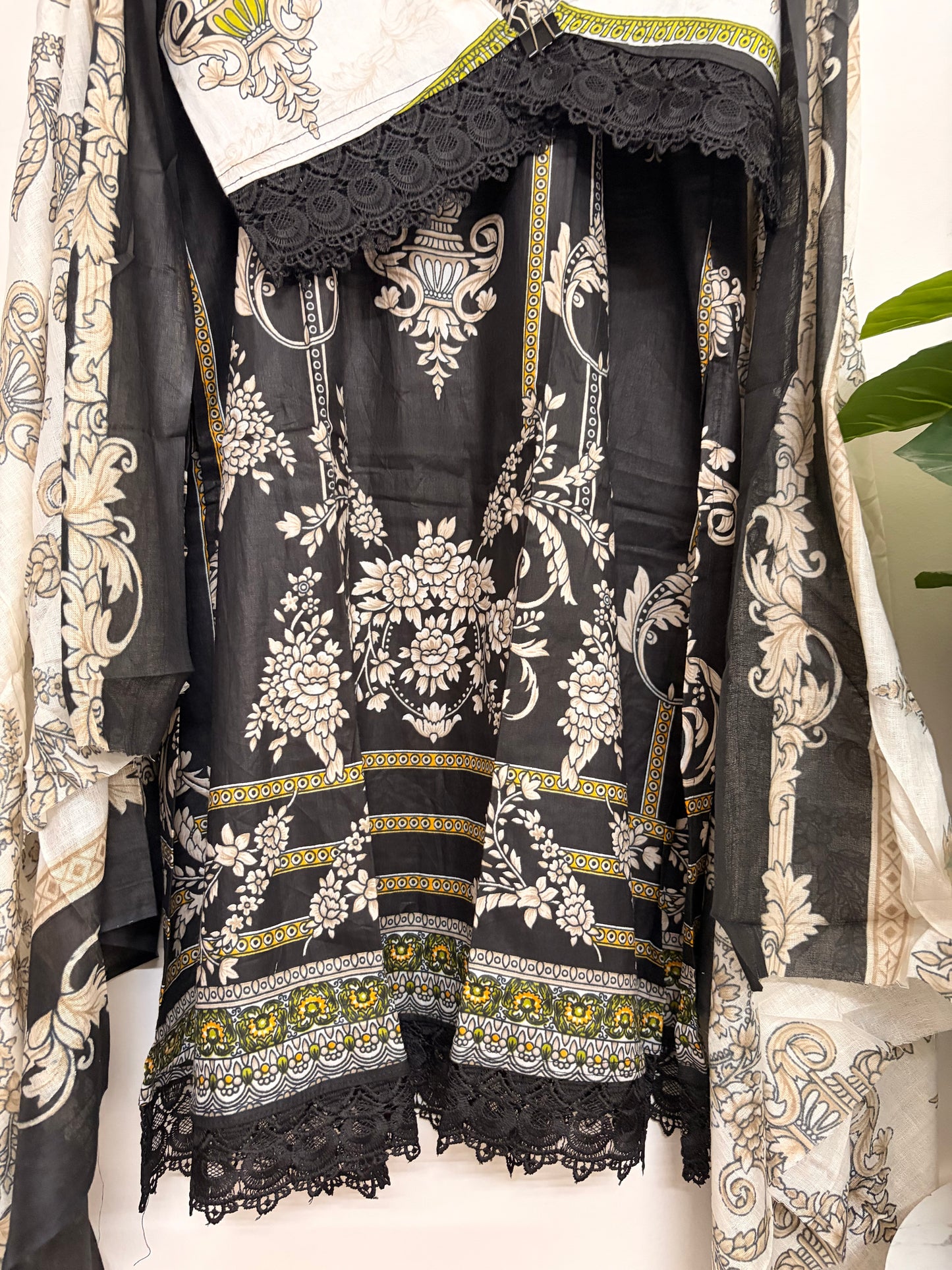 T125- Premium Pure Cotton Pakistani three-piece suit