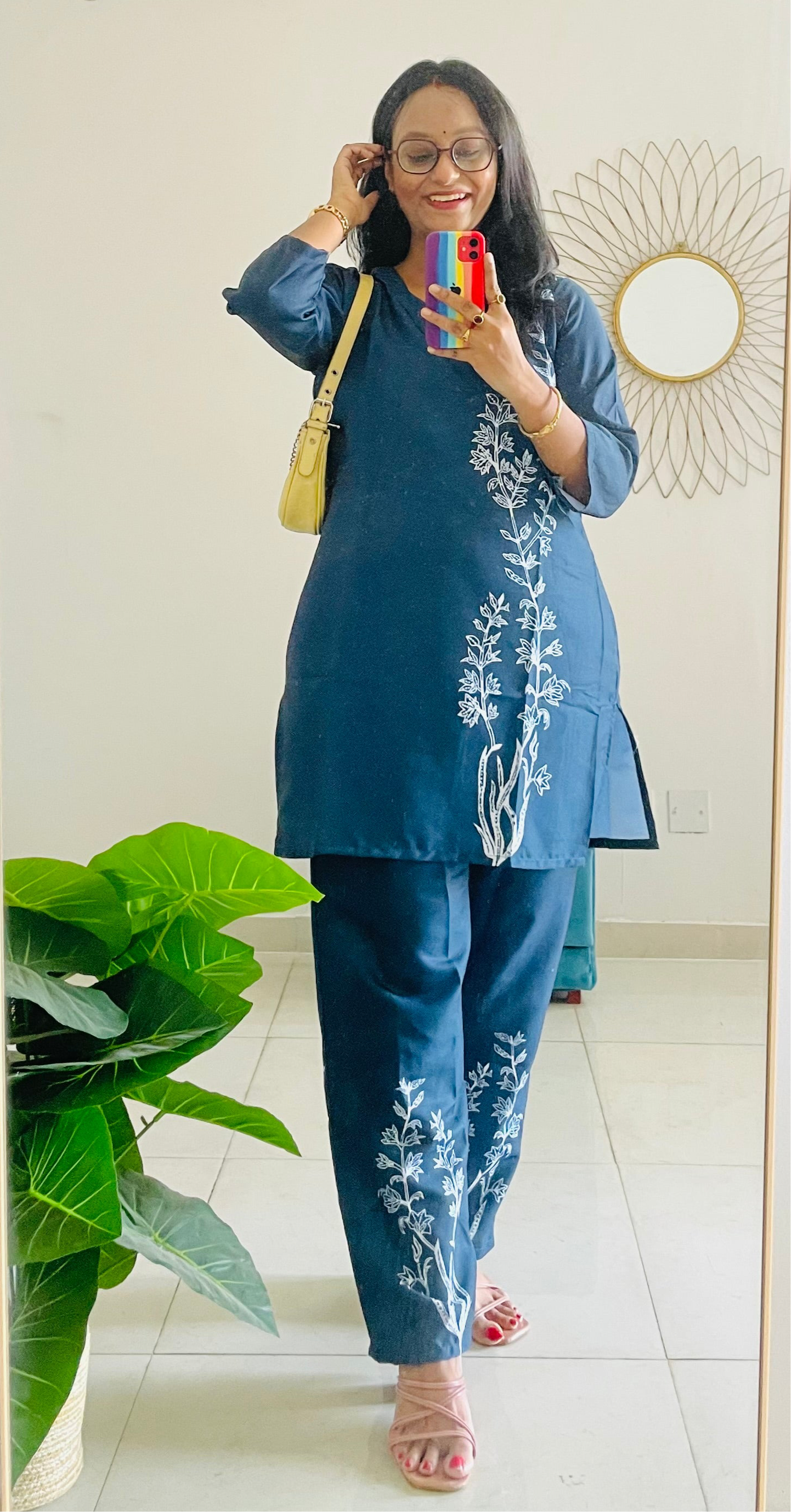 T036-MIDNIGHT LOOM PAINTED COTTON CO-ORD