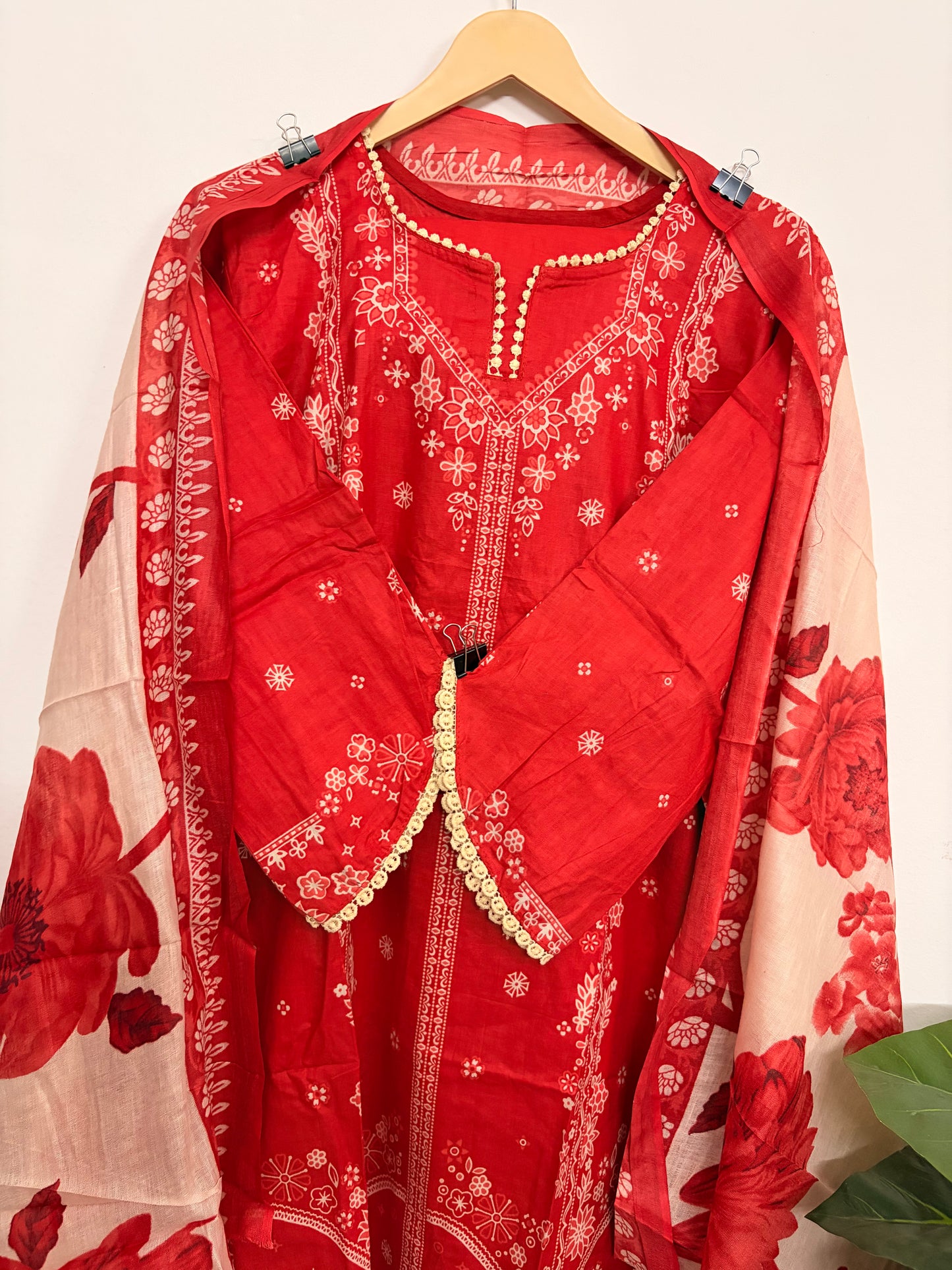 T121- Premium Pure Cotton Pakistani three-piece suit set
