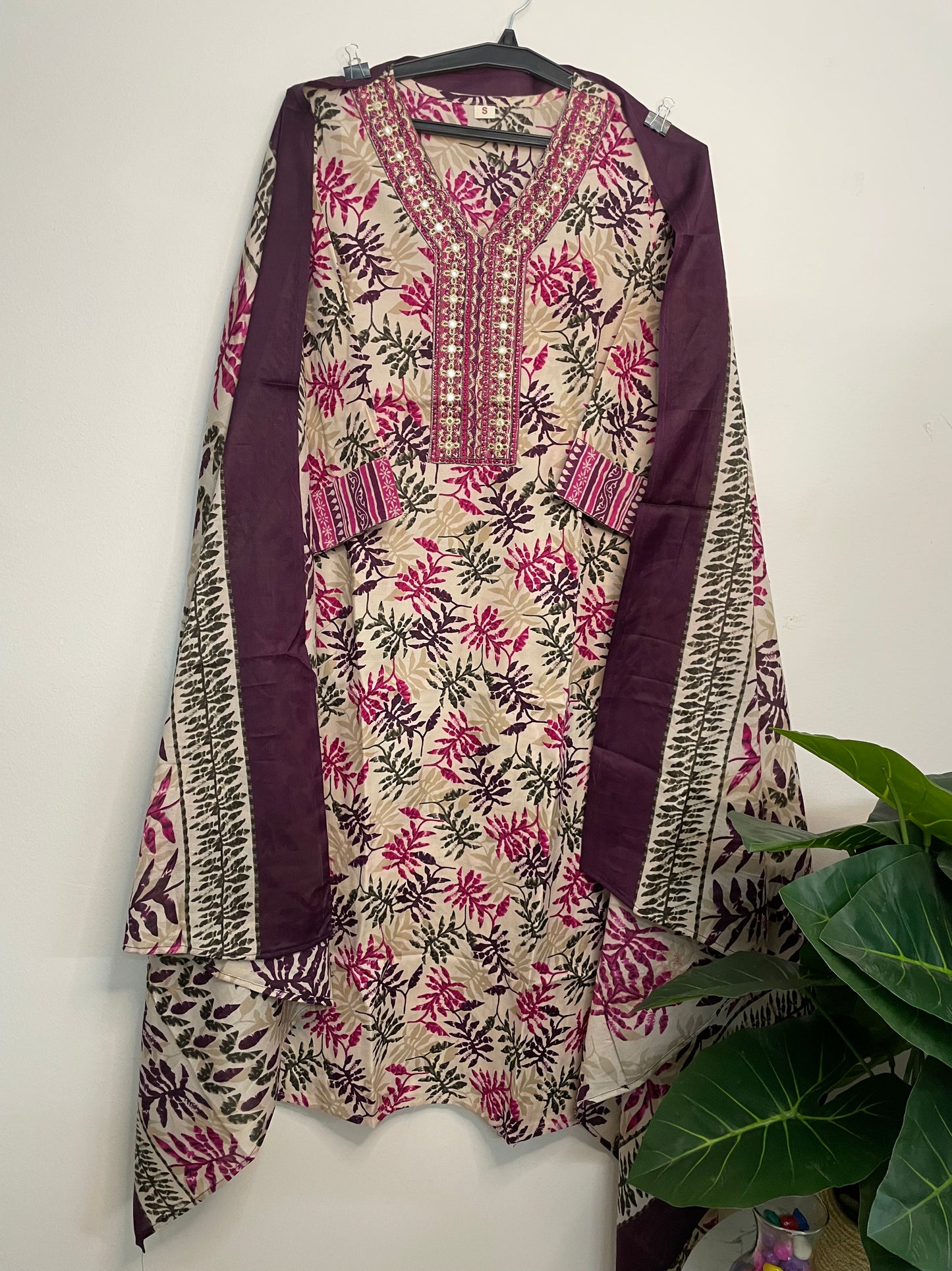 T100- Premium Pure Cotton kurti with pant and dupatta