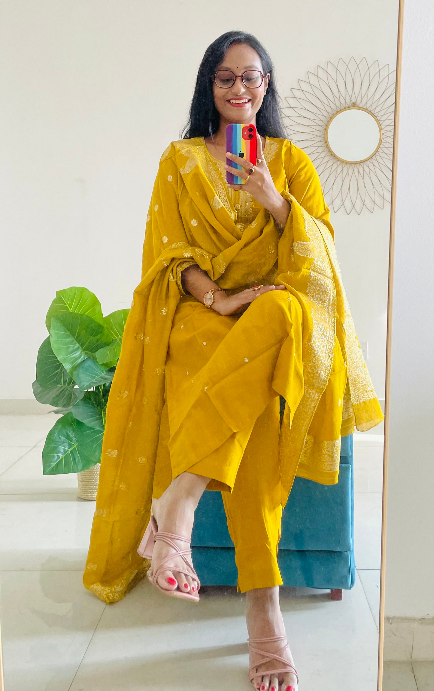 T023-GOLDEN HOUR WEAVE ROMAN SILK SUIT SET