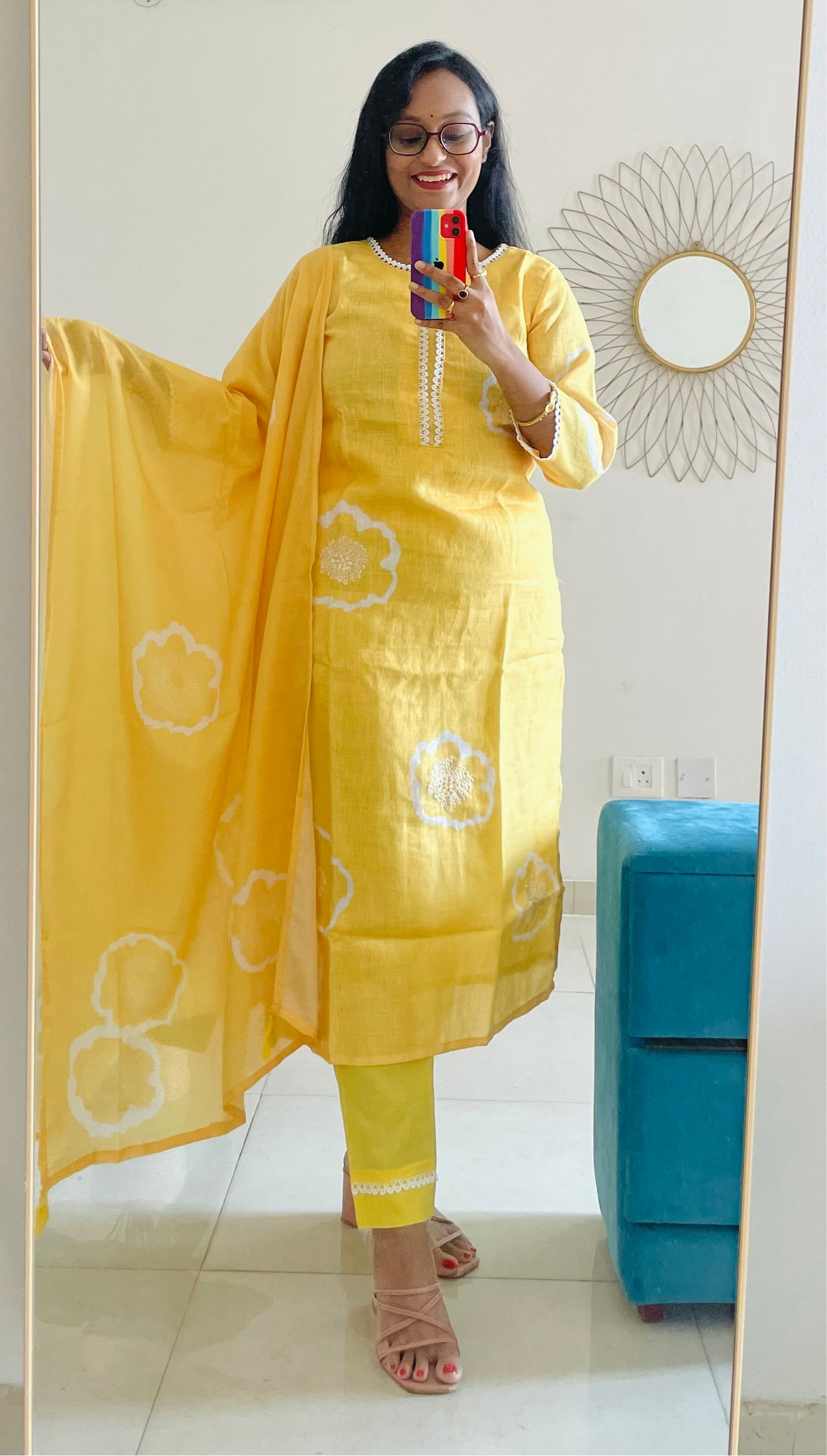 T027-SUNTHREAD ELEGANCE COTTON SUIT SET