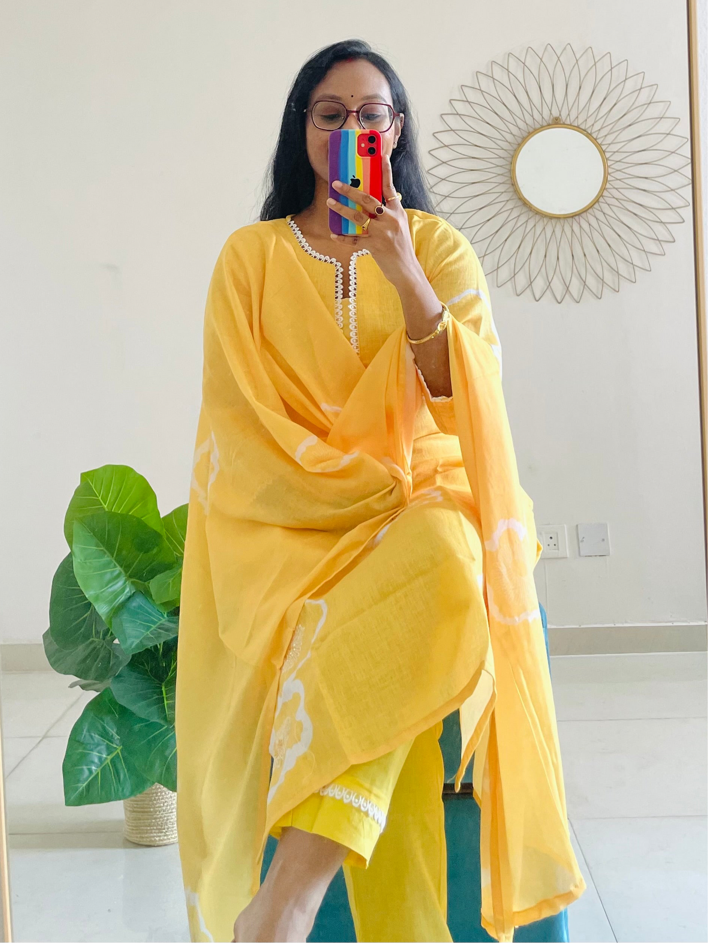 T027-SUNTHREAD ELEGANCE COTTON SUIT SET