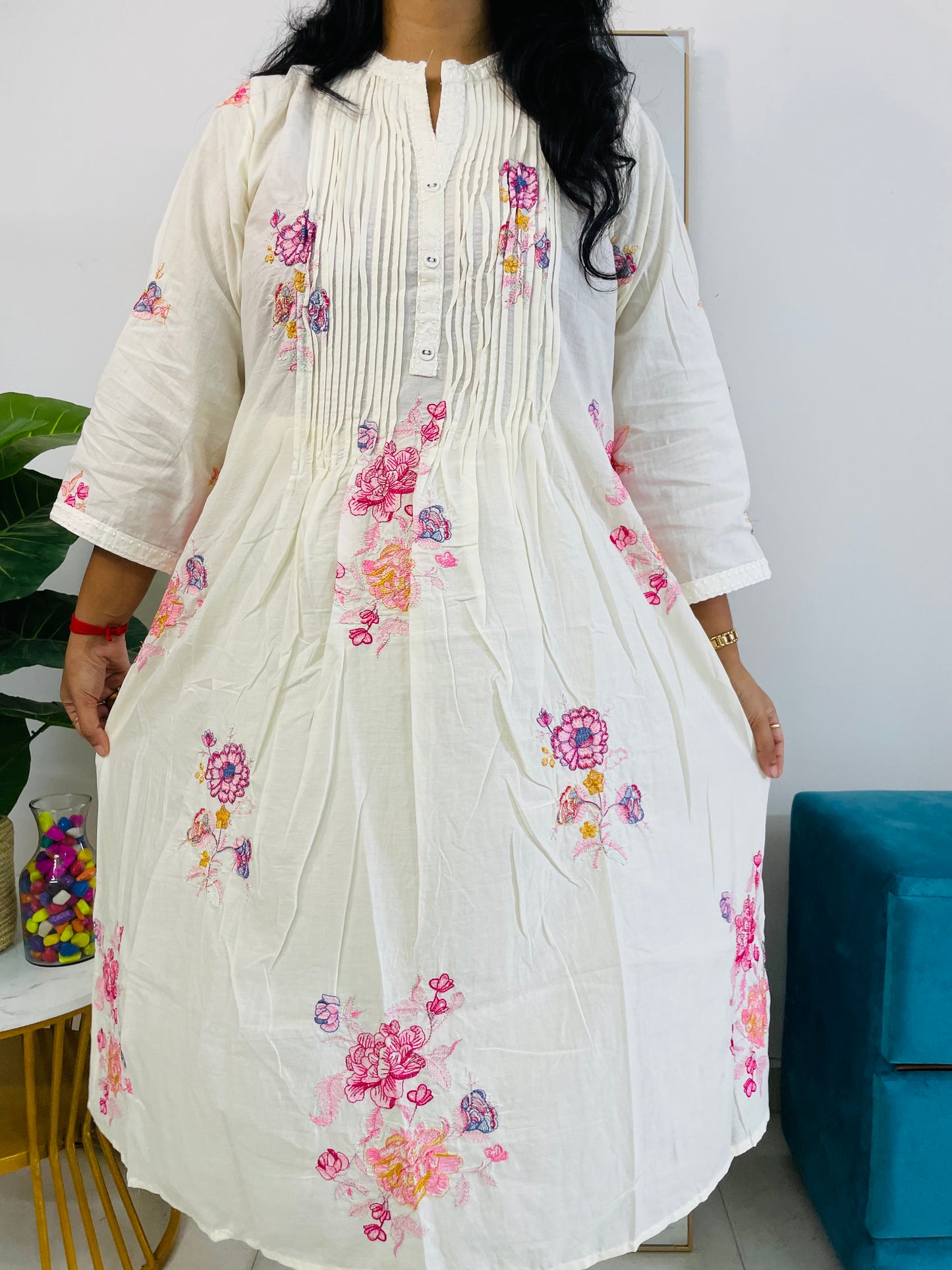 T044-Premium Pure Mul cotton co-ord set