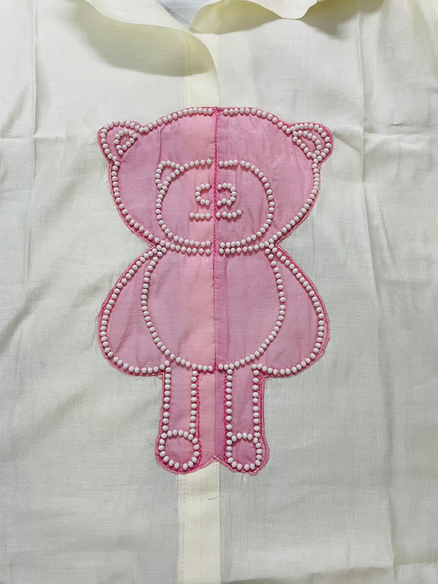 T038-PEARLY PINK PUFF TEDDY KISS COTTON CO-ORD