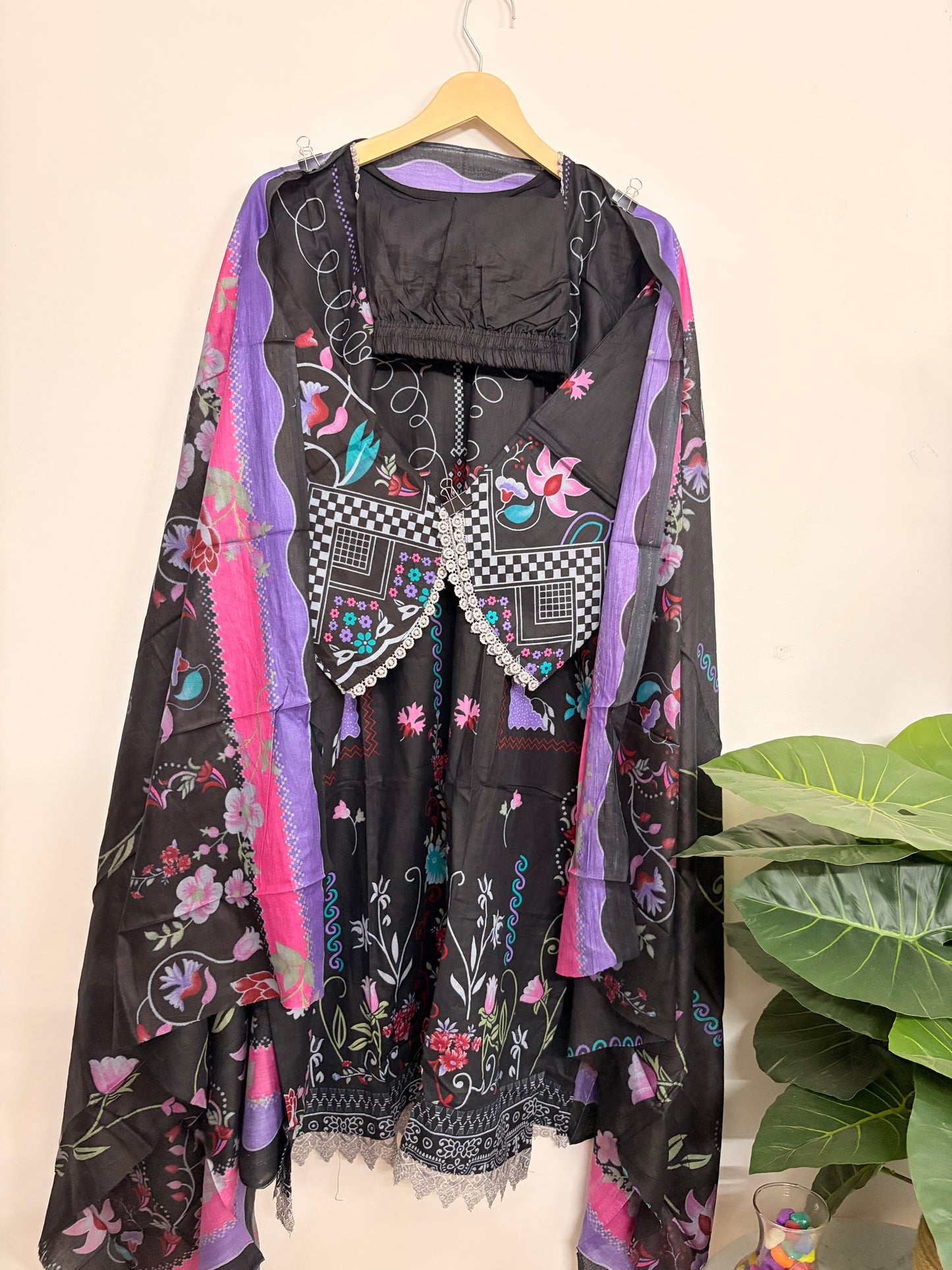 T117- Premium Pure cotton Pakistani style three-piece suit