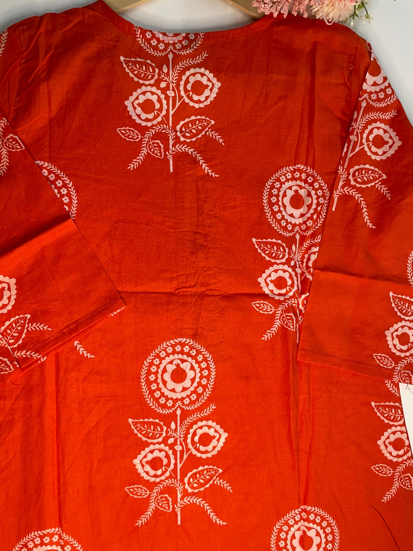 T065-Premium Pure cotton kurti with pant and dupatta