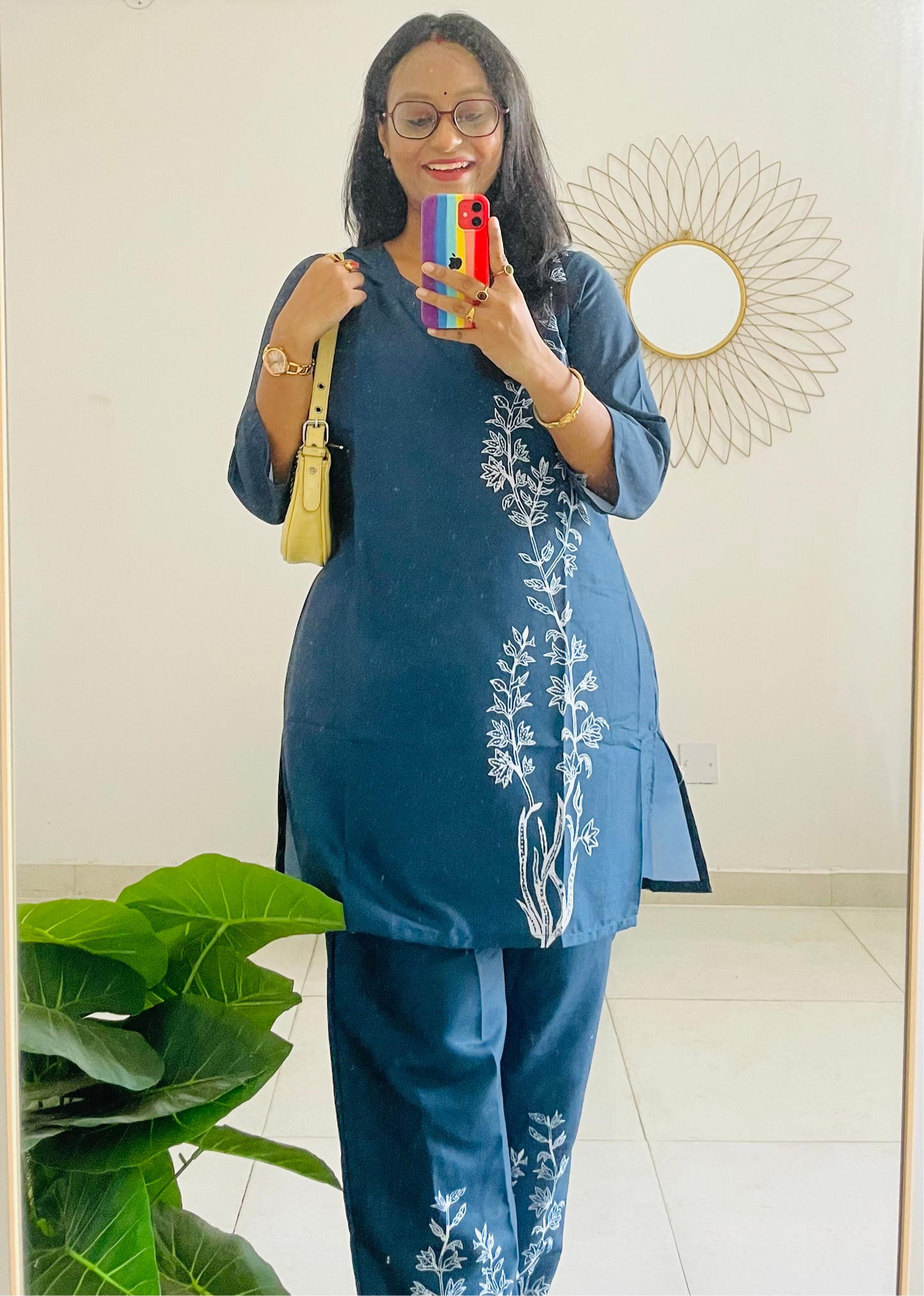 T036-MIDNIGHT LOOM PAINTED COTTON CO-ORD