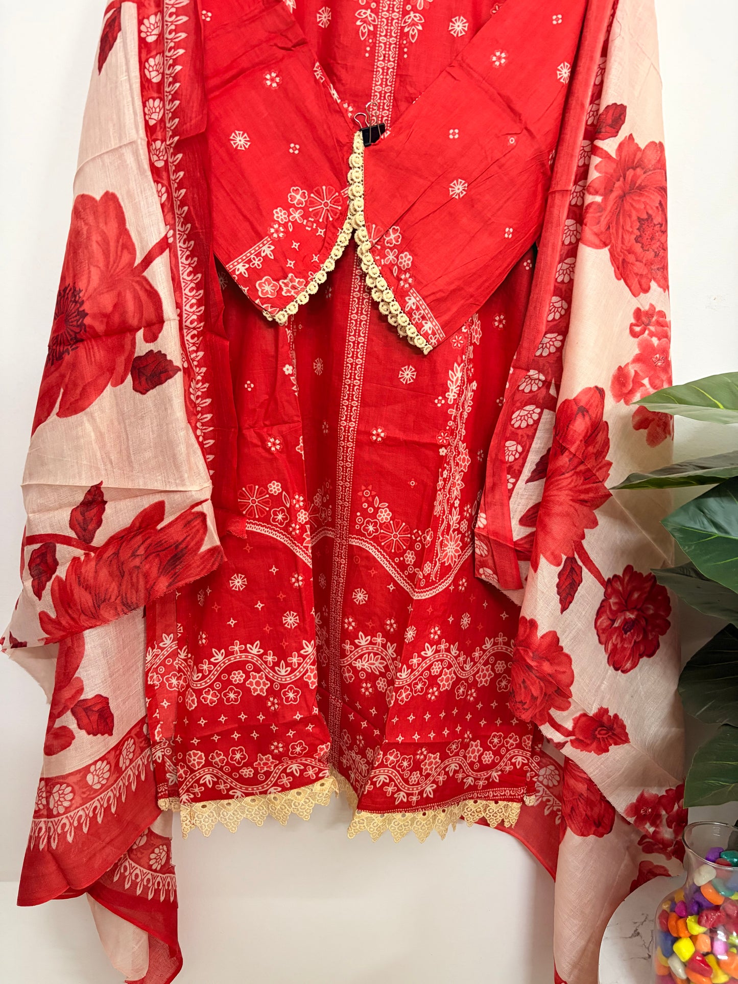 T121- Premium Pure Cotton Pakistani three-piece suit set