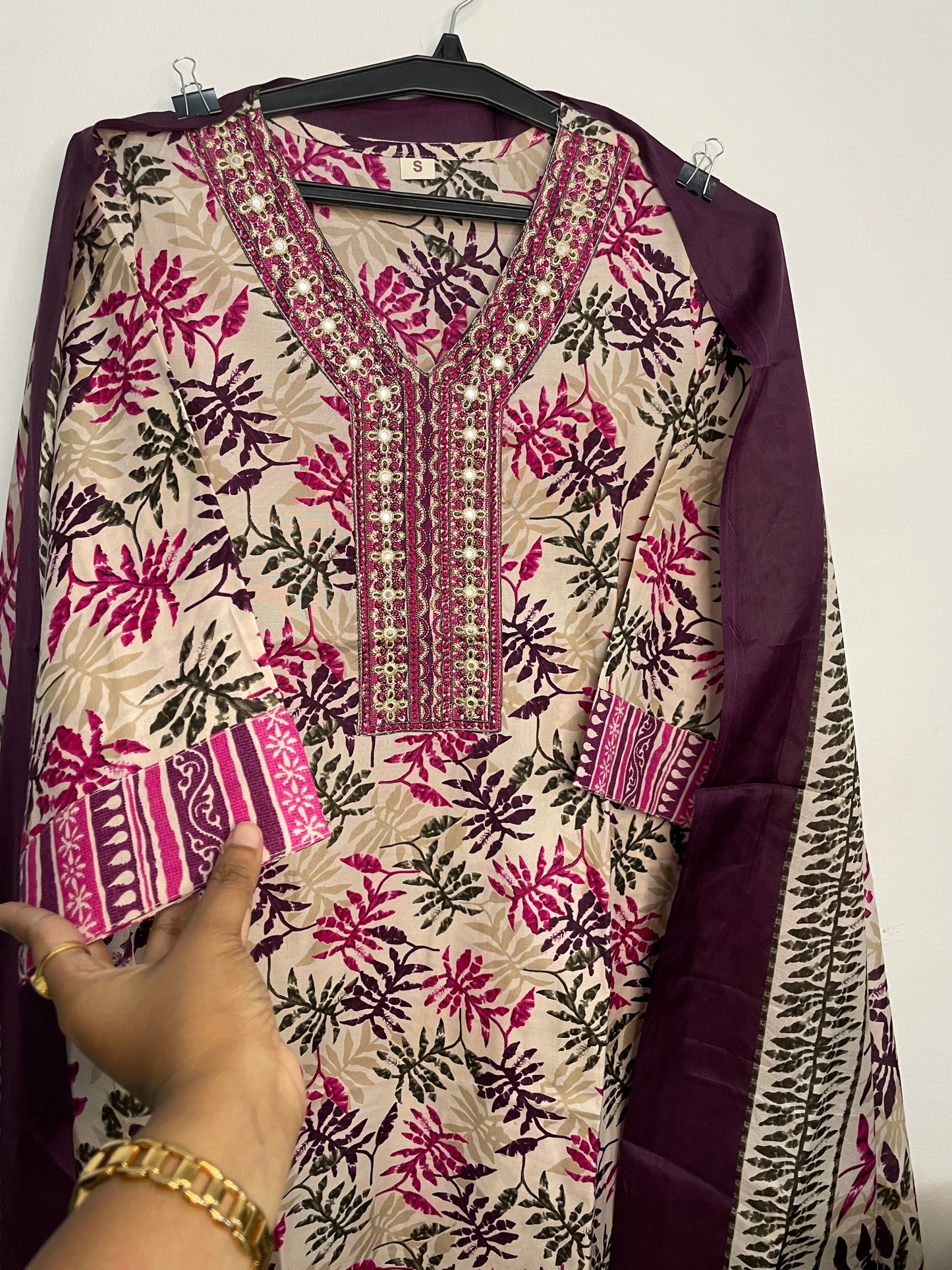 T100- Premium Pure Cotton kurti with pant and dupatta