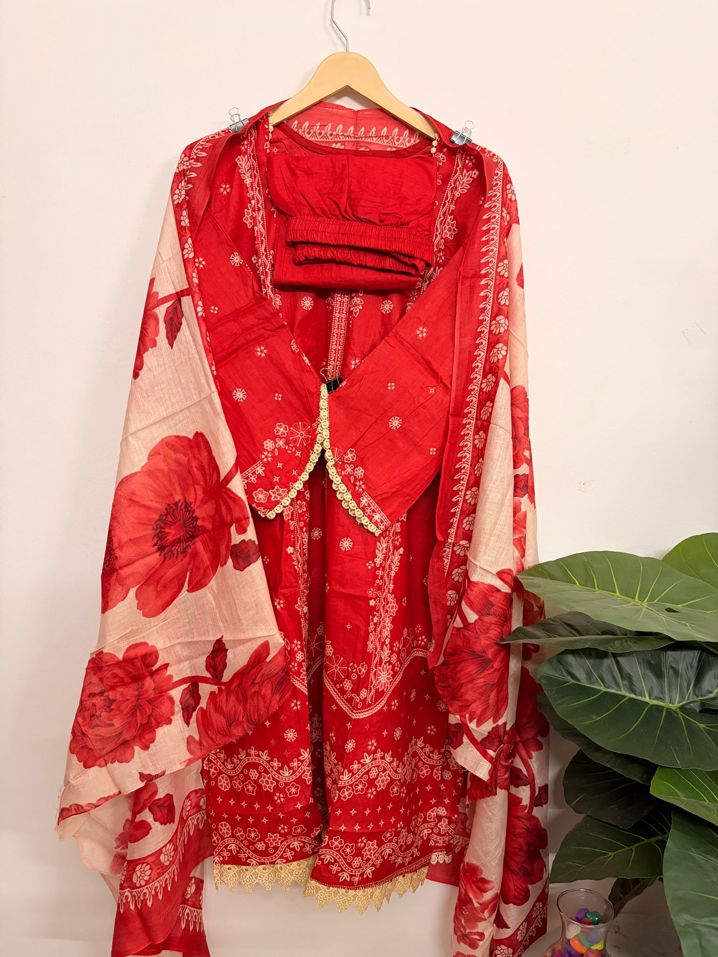 T121- Premium Pure Cotton Pakistani three-piece suit set