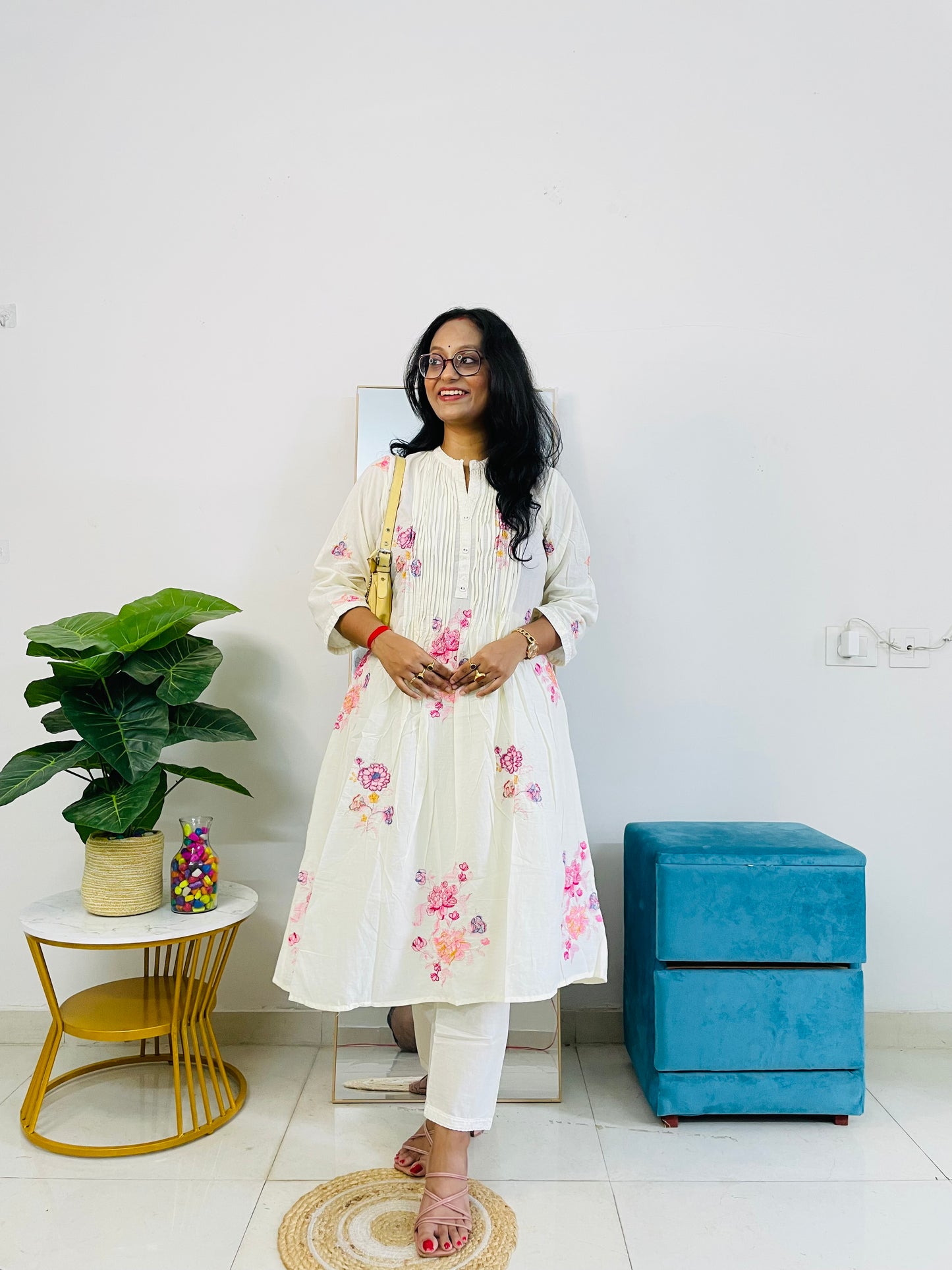 T044-Premium Pure Mul cotton co-ord set