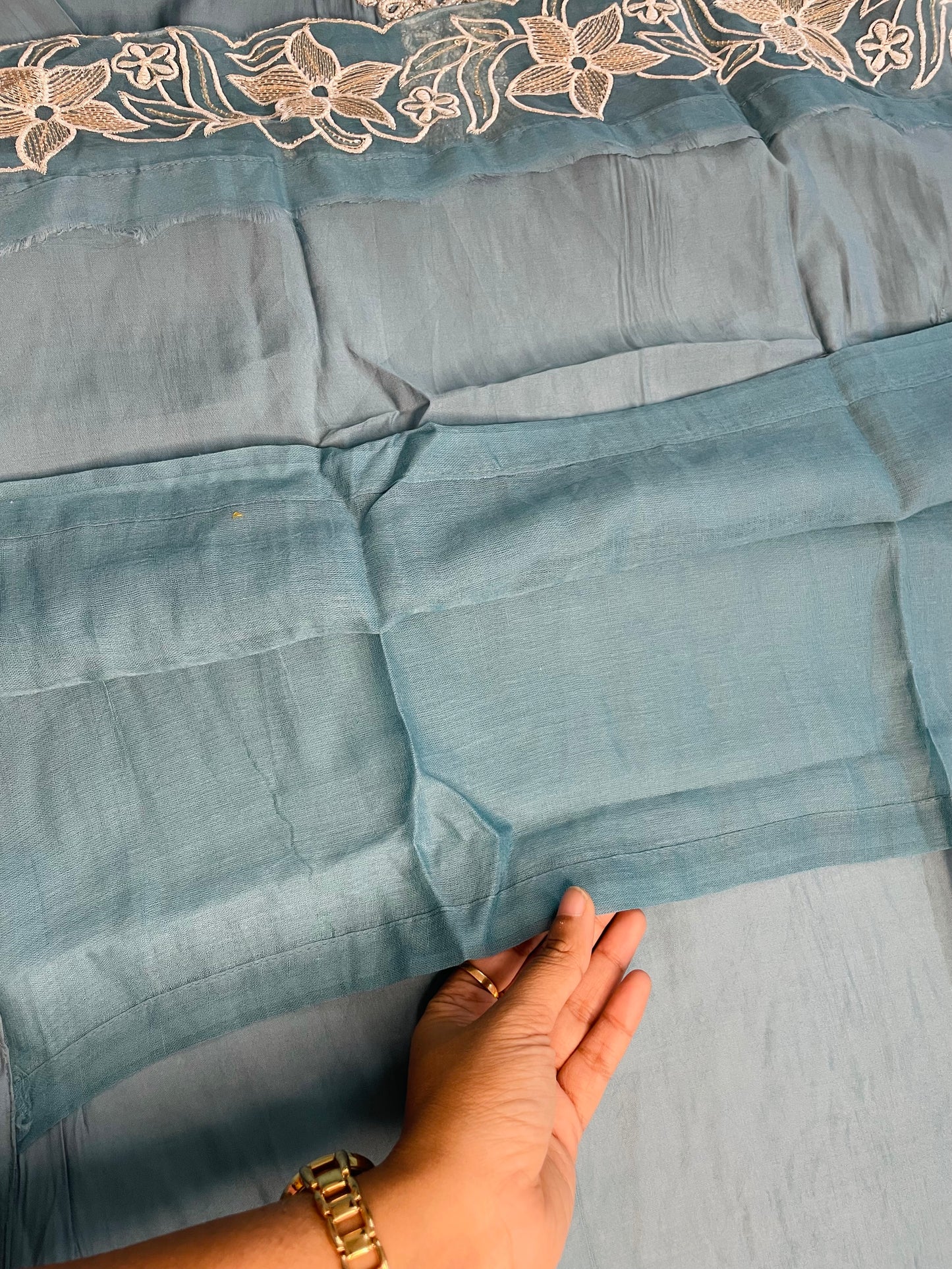 T063-Premium Pure Roman silk kurti with pant and dupatta