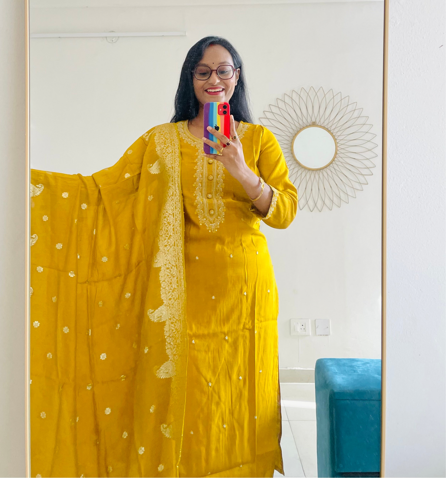 T023-GOLDEN HOUR WEAVE ROMAN SILK SUIT SET