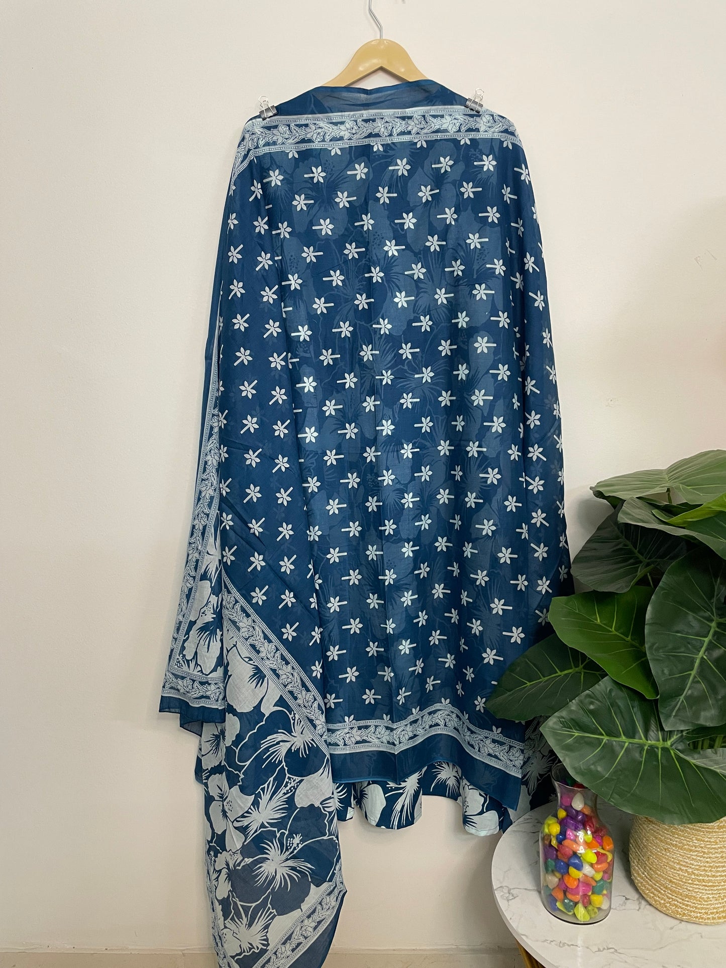 T072-Premium Pure cotton kurti with pant and dupatta